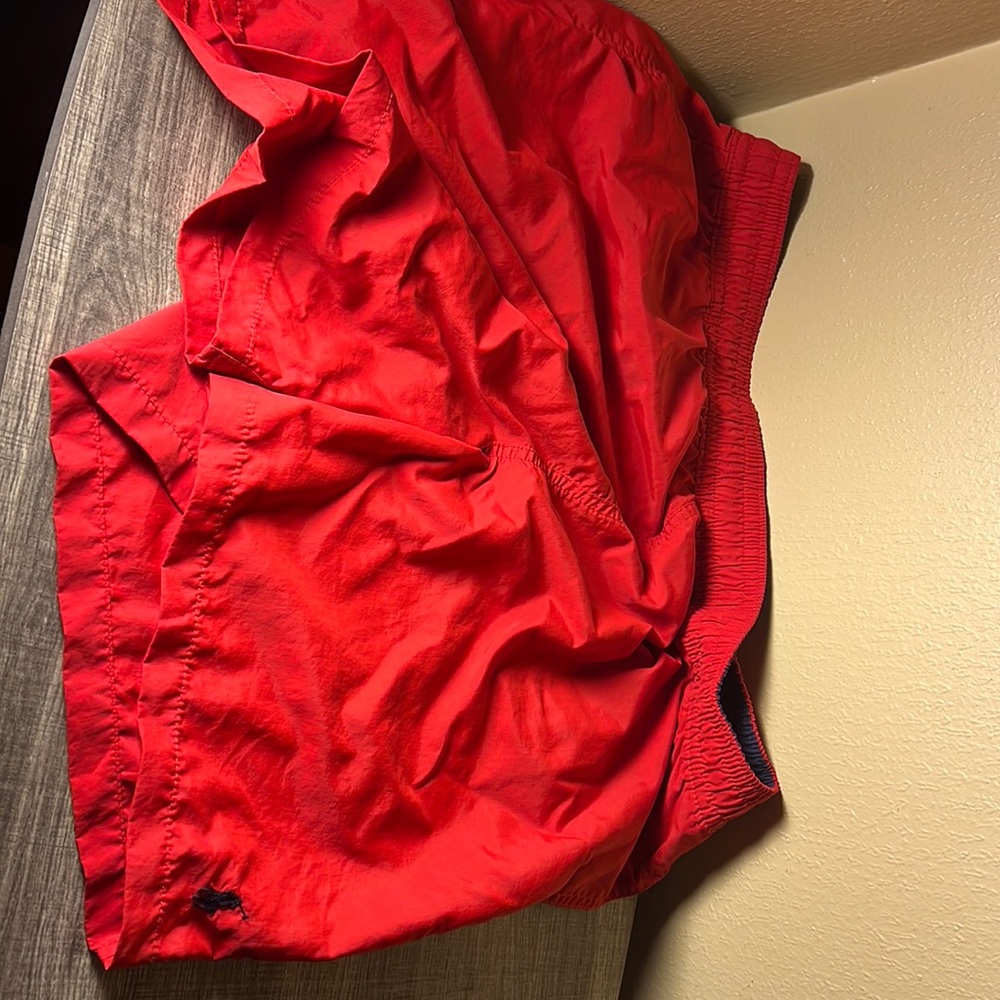 Polo Ralph Lauren Men’s Solid Lined Swim Trunks Color Red Size XXL